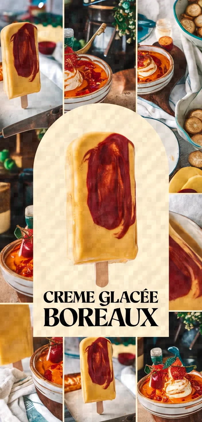 A photo of Creme Glacee Iceroll Bordeaux Recipe