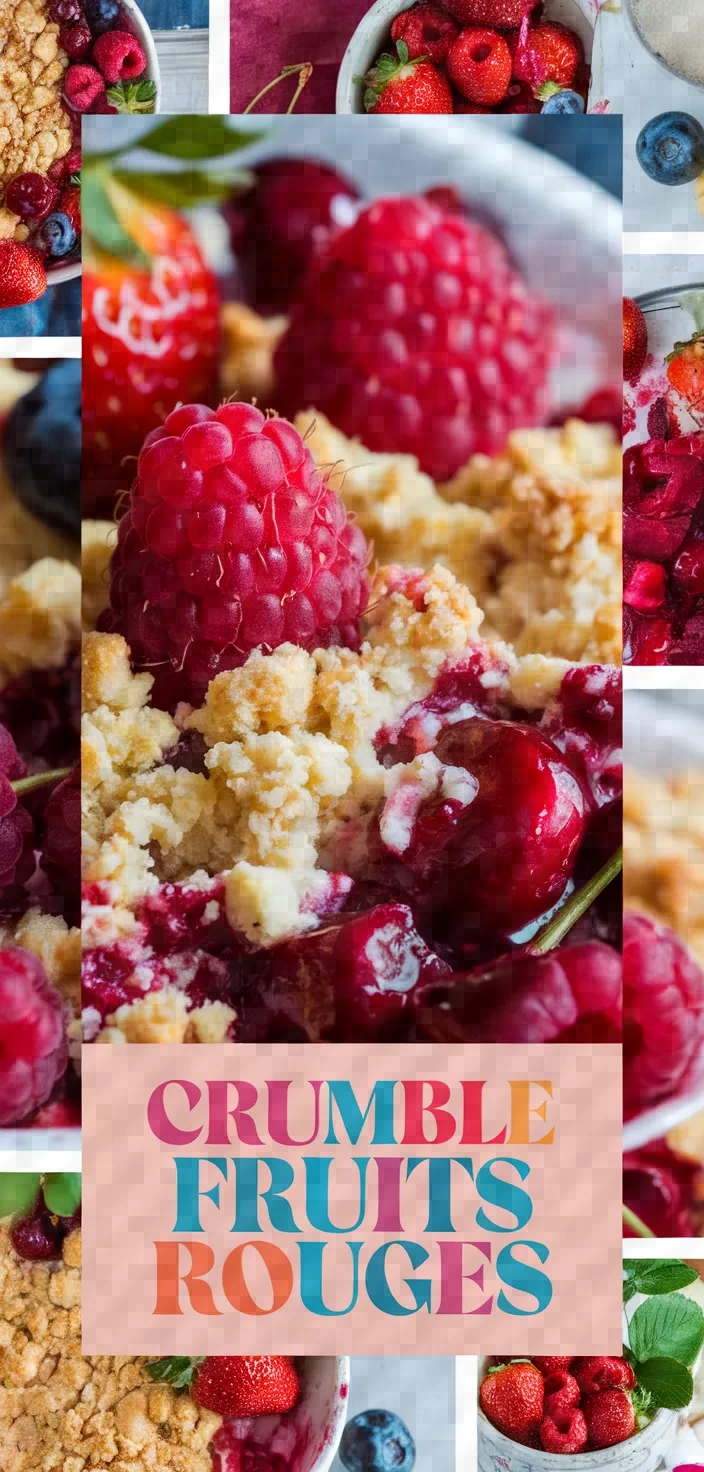 A photo of Crumble De Fruits Rouges Recipe