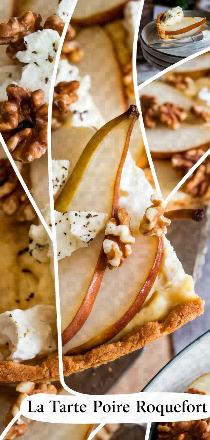 A photo of La Tarte Poire Roquefort Noix Recipe