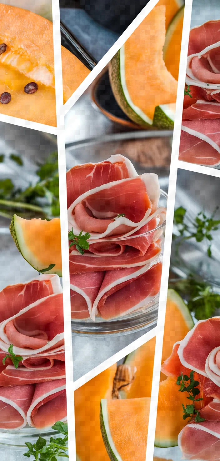 A photo of Melon Cured Ham Verrine Recipe