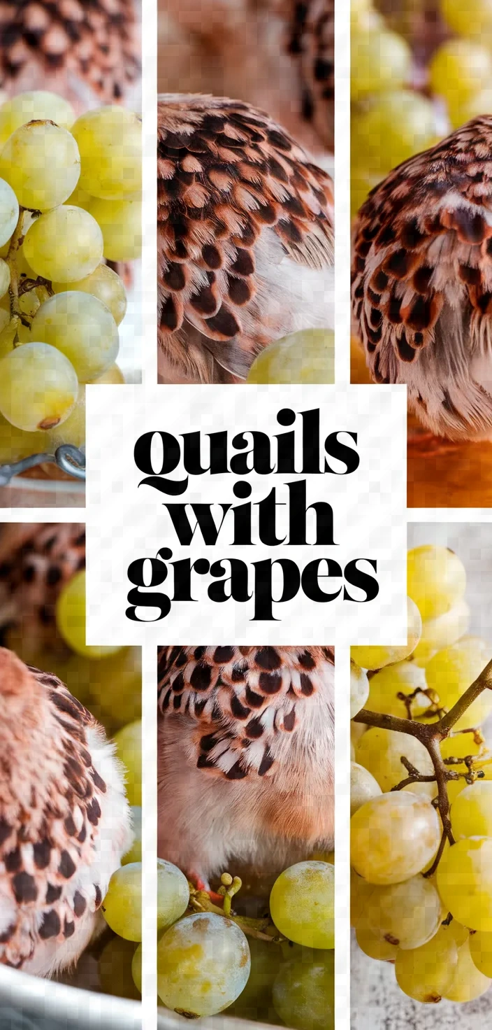 A photo of Quails With White Grapes Recipe