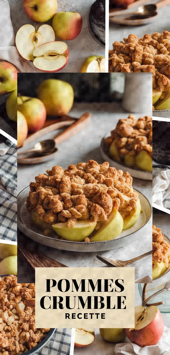 A photo of Recette Pommes Au Four Facon Crumble Recipe