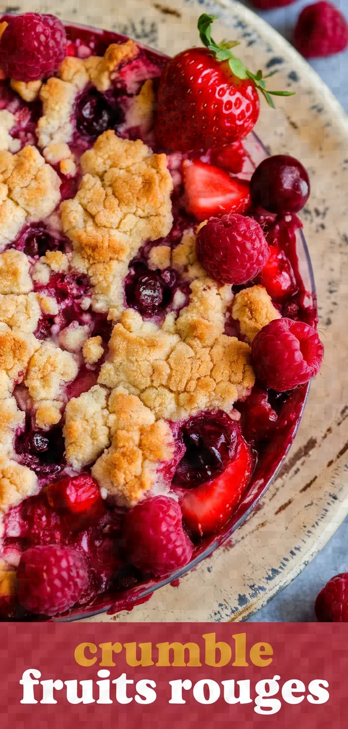 Crumble De Fruits Rouges Recipe