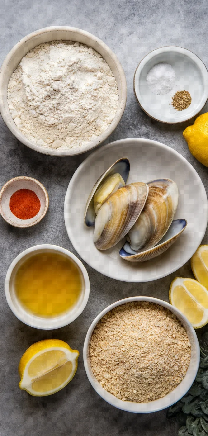 Ingredients photo for Fryed Razor Shell Recipe
