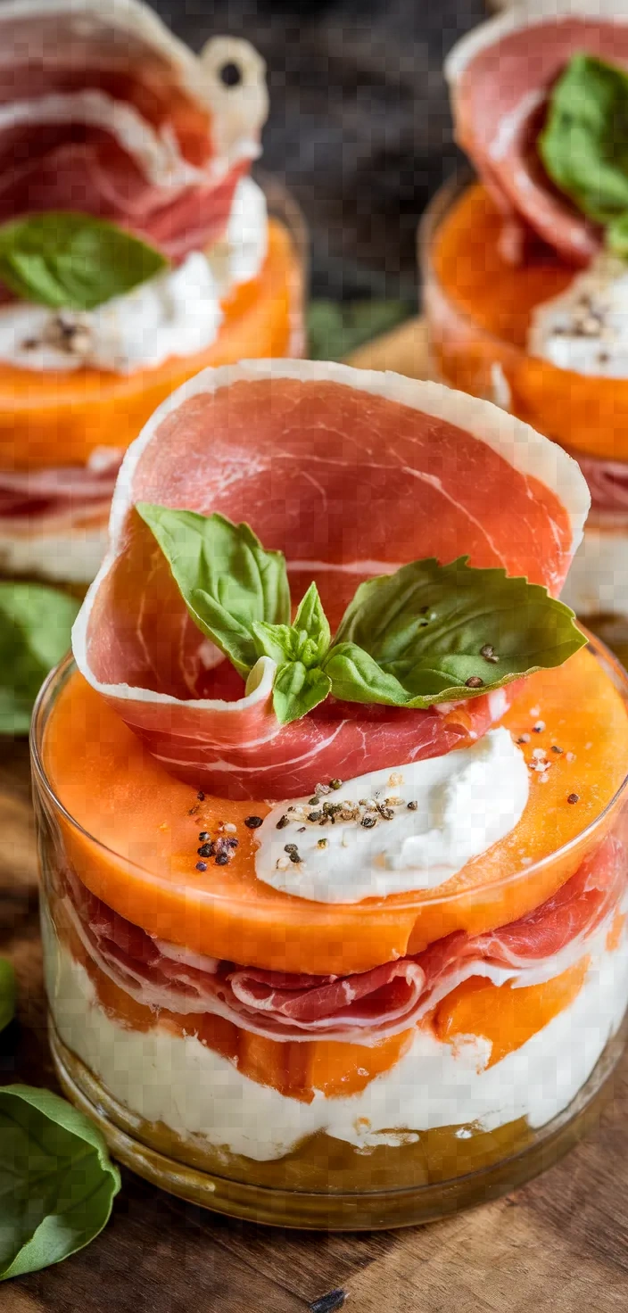 Ingredients photo for Melon Cured Ham Verrine Recipe