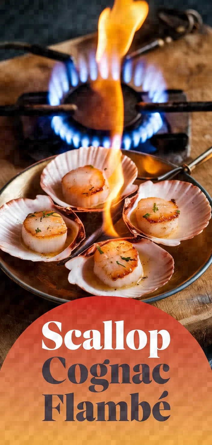 Scallop Flambeed With Cognac Recipe