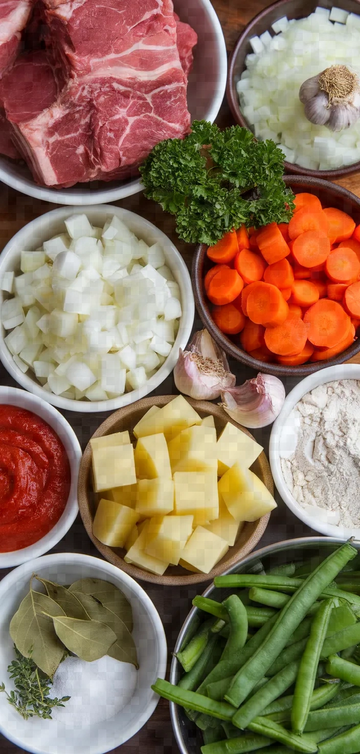 Ingredients photo for Une Recette Traditionnelle Le Navarin Recipe