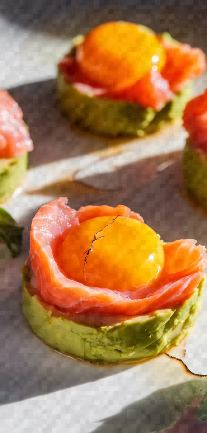 Verrine Schrimps Avocado Salmon Eggs Recipe