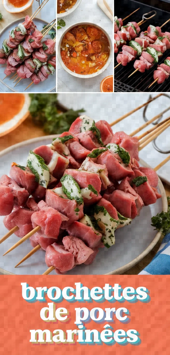 A photo of Brochettes De Porc Marinees Recipe