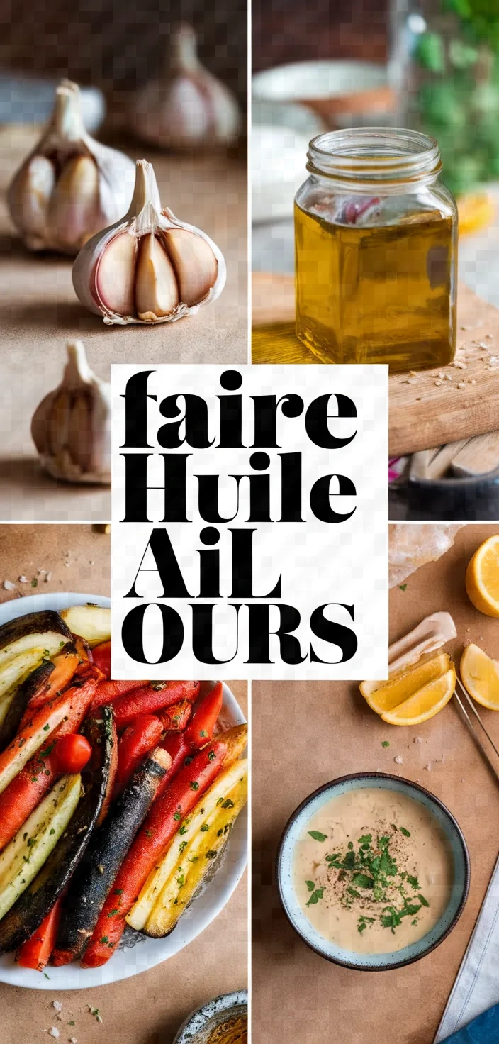 A photo of Comment Faire De Lhuile A Lail Des Ours Recipe