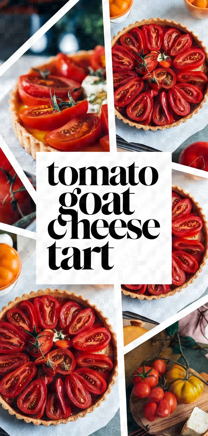 A photo of Dried Tomatoes Goat Cheese Tatin Tart Recipe