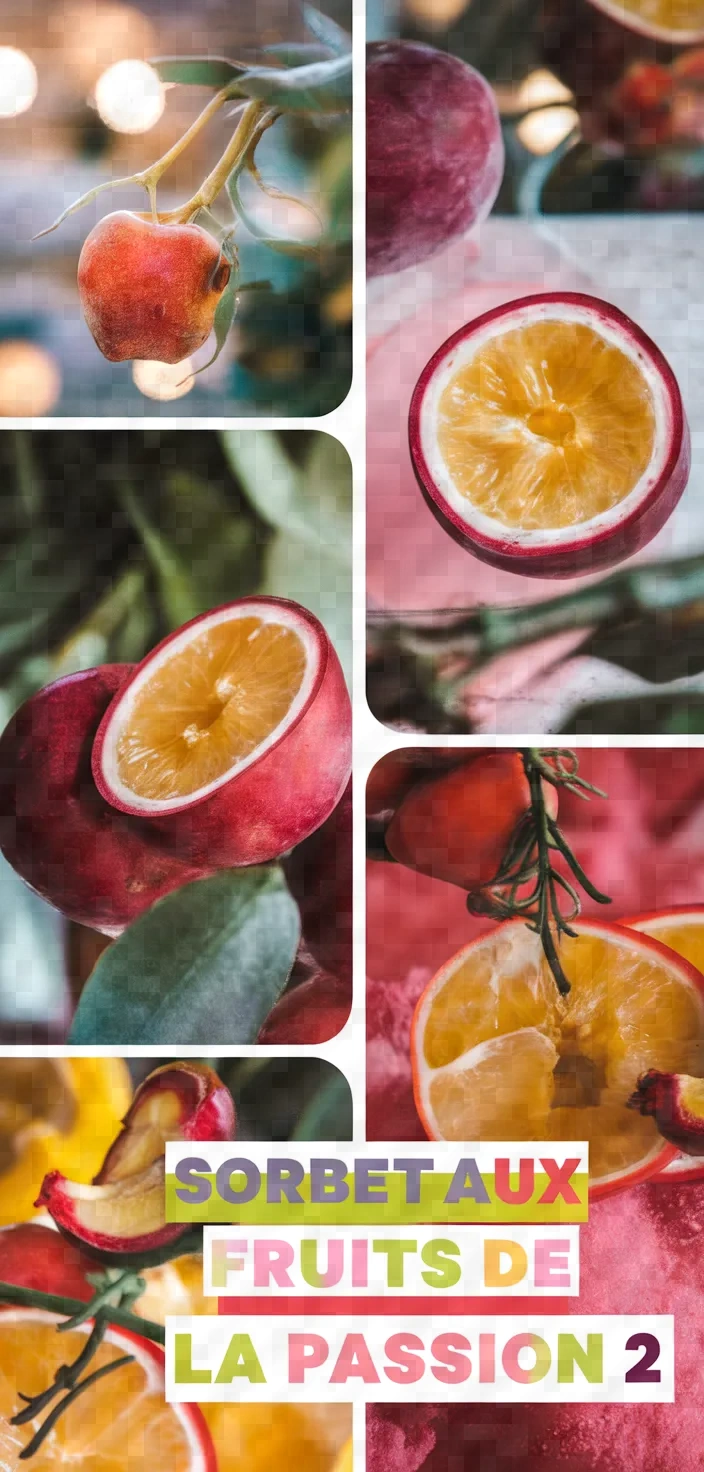 A photo of Sorbet Aux Fruits De La Passion 2 Recipe