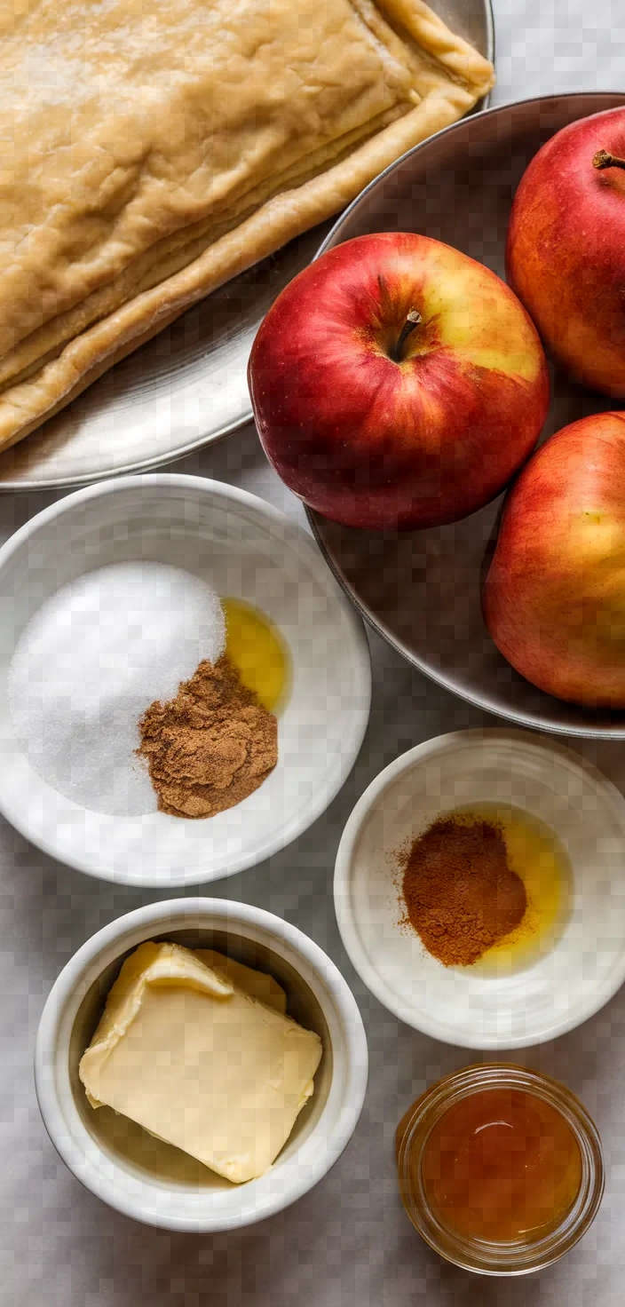Ingredients photo for Quick Apple Tart Recipe