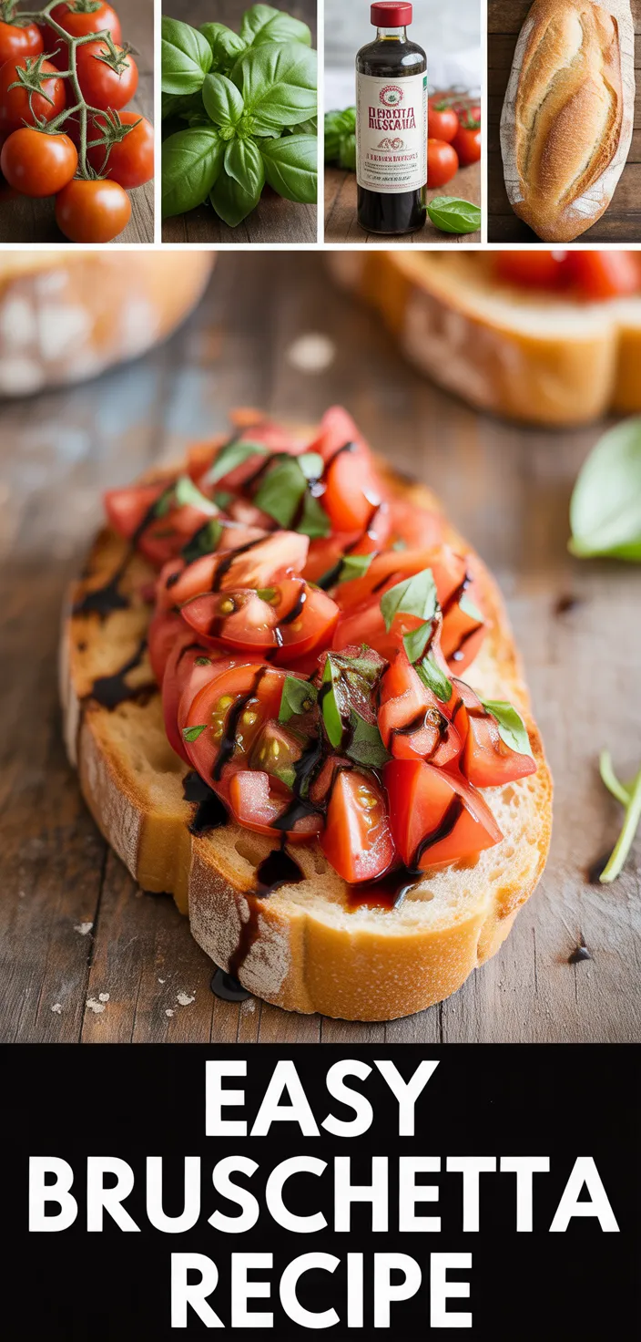 Easy Bruschetta Recipe - Paris Plates